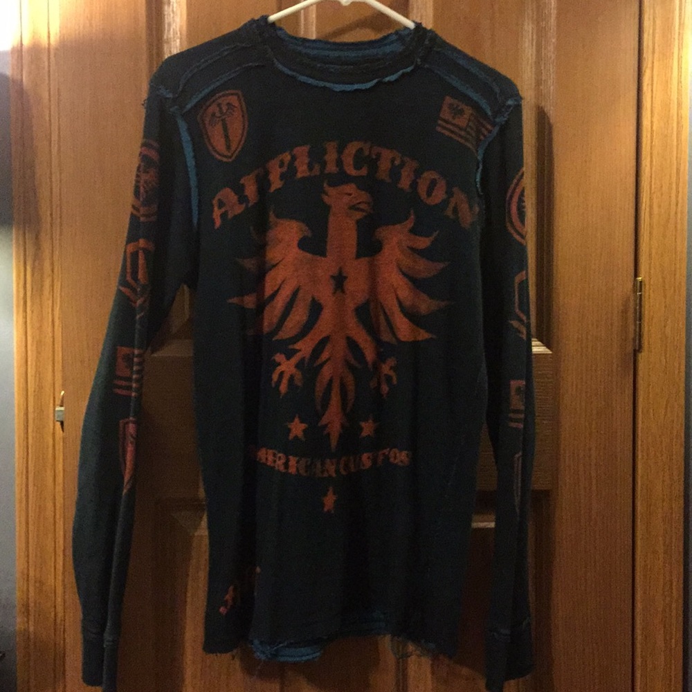 Reversible  Affliction Long Sleeve Shirt
